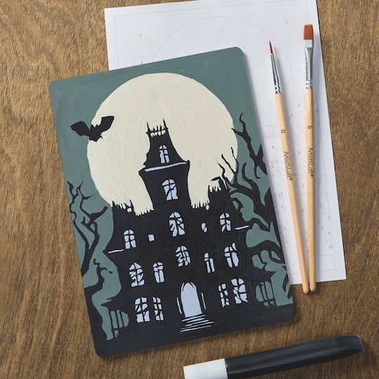 Light Up Haunted House Paint-by-Number Acrylic Surface Kit by Artist's Loft®